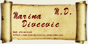 Marina Divčević vizit kartica
